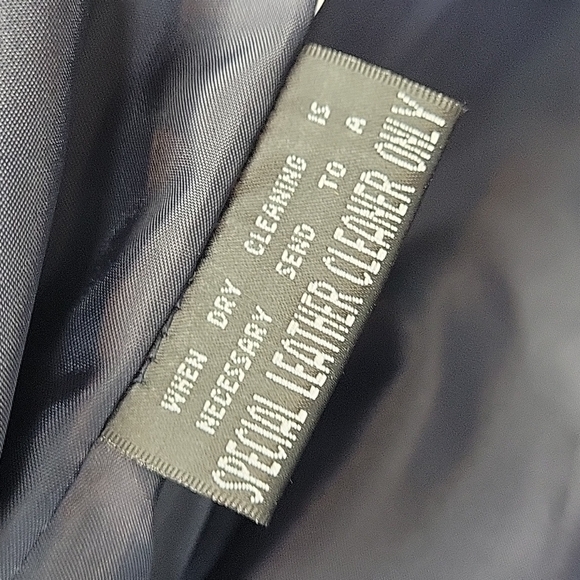 MAXIMA Wilsons vintage blue jeather jacket - Picture 3 of 7